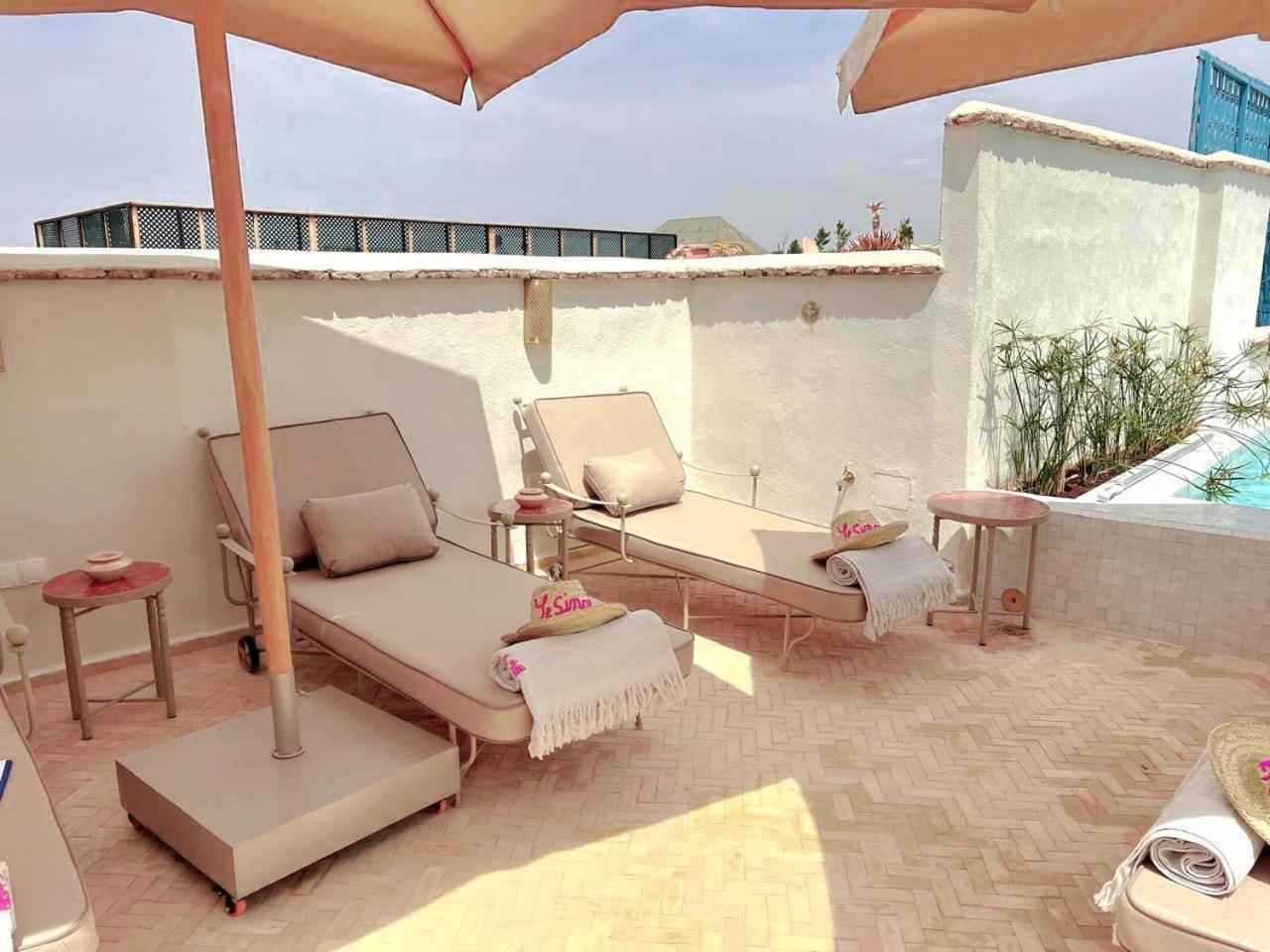 Le Singe Rose Bed & Breakfast Marrakesh Eksteriør bilde